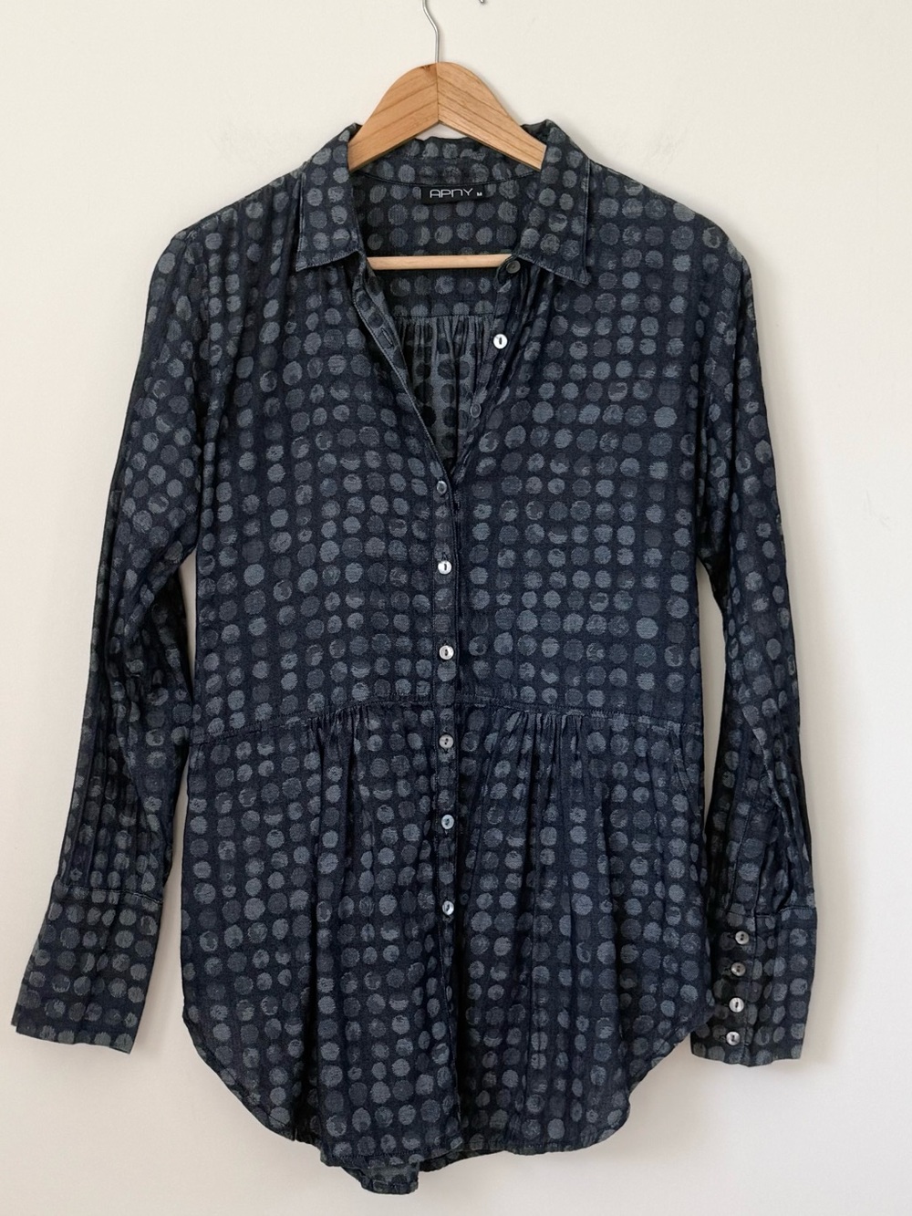 100% Organic Cotton Boho Button Front Tunic with Pockets!